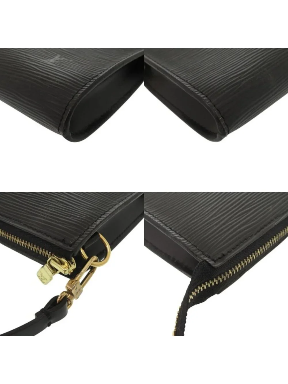 Louis Vuitton Pochette Soiru Epi Noir Pouch